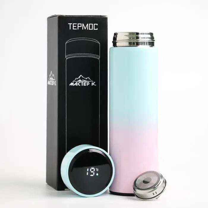 Термокружка с сенсорным дисплеем в расцветке омбре 500 мл