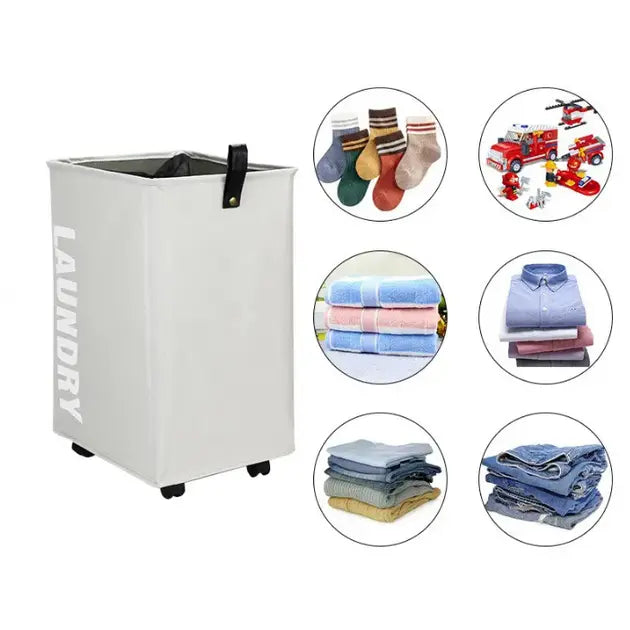 Тканевая корзина для белья с ручками ROLLING BAG AND243, ящик для белья