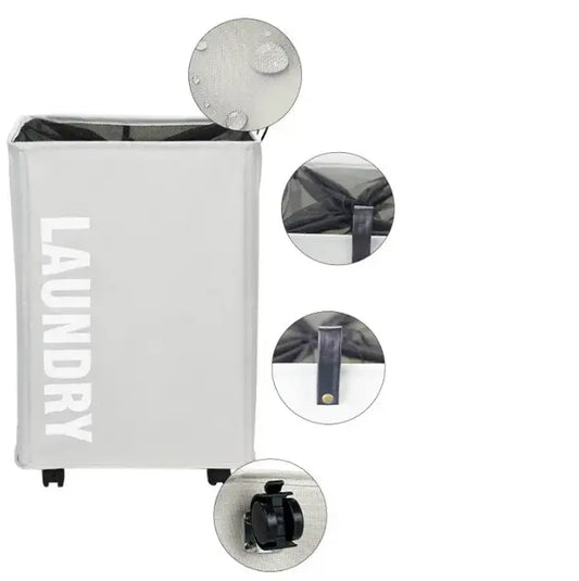 Тканевая корзина для белья с ручками ROLLING BAG AND243, ящик для белья