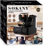 Турецкая кофеварка Sokany SK-04010  700 Вт с антипригарным покрытием и защитой от перегрева
