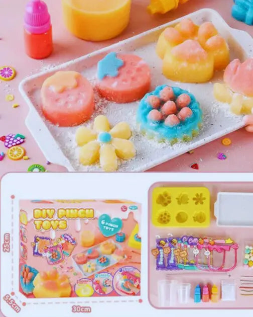 Творческий набор для изготовления сквишей,Таба Лапок для детей "Сделай сквиш сам"