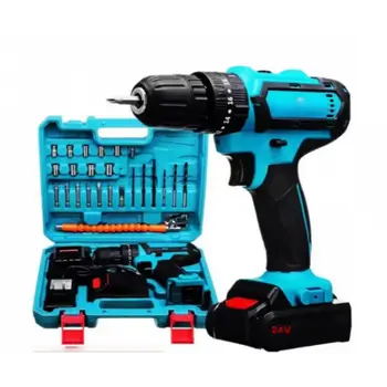 Шуруповерт 24V с набором инструментов, Аккумуляторный шуруповёрт
