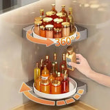 Угловое вращающееся полотнище для ванной комнаты Multi Functional Rotational Tray