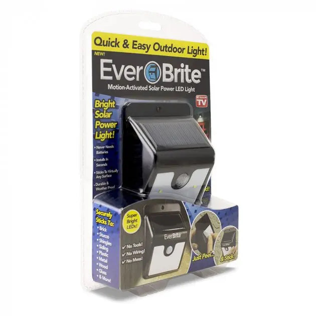 Уличный светильник на солнечной батарее с датчиком движения Ever Brite