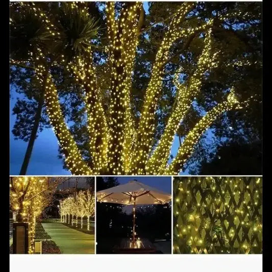 Уличная гирлянда с солнечной панелью линза диод SFK-16 Водонепроницаемые светодиодные лампы-гирлянда 10м