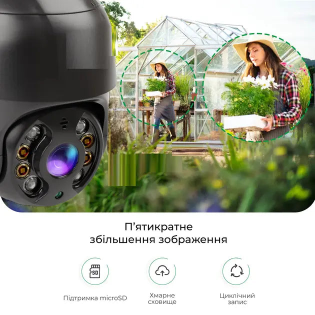 Уличная поворотная IP-камера WI-FI ,А8 / 4mp 360 (A8) monitor ICSSE