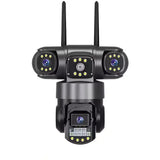 Уличная поворотная Wi-Fi IP камера видеонаблюдения EVKVO SC28 V380 Pro | 3 Линзы | 16MP