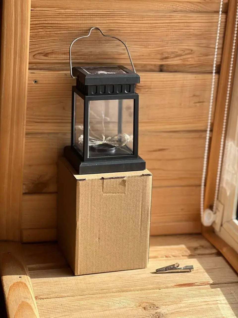 Уличный садовый подвесной фонарь на солнечной батарее, водонепроницаемый The lamp