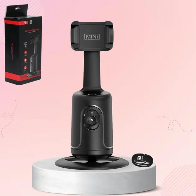 Умный акумуляторний монопод P01 с датчиком движения Аккумуляторный стабилизатор для телефона настольный смарт штатив