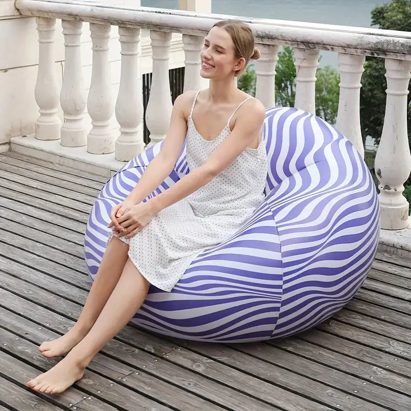 Универсальный диван в полоску - Портативный пуфик Sofa AND XL-1135