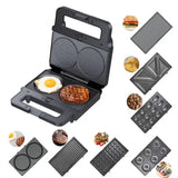 Вафельница мультимейкер гриль 8в1 Zepline 2200W / Мощный электрогриль со сменными пластинами ZP-808