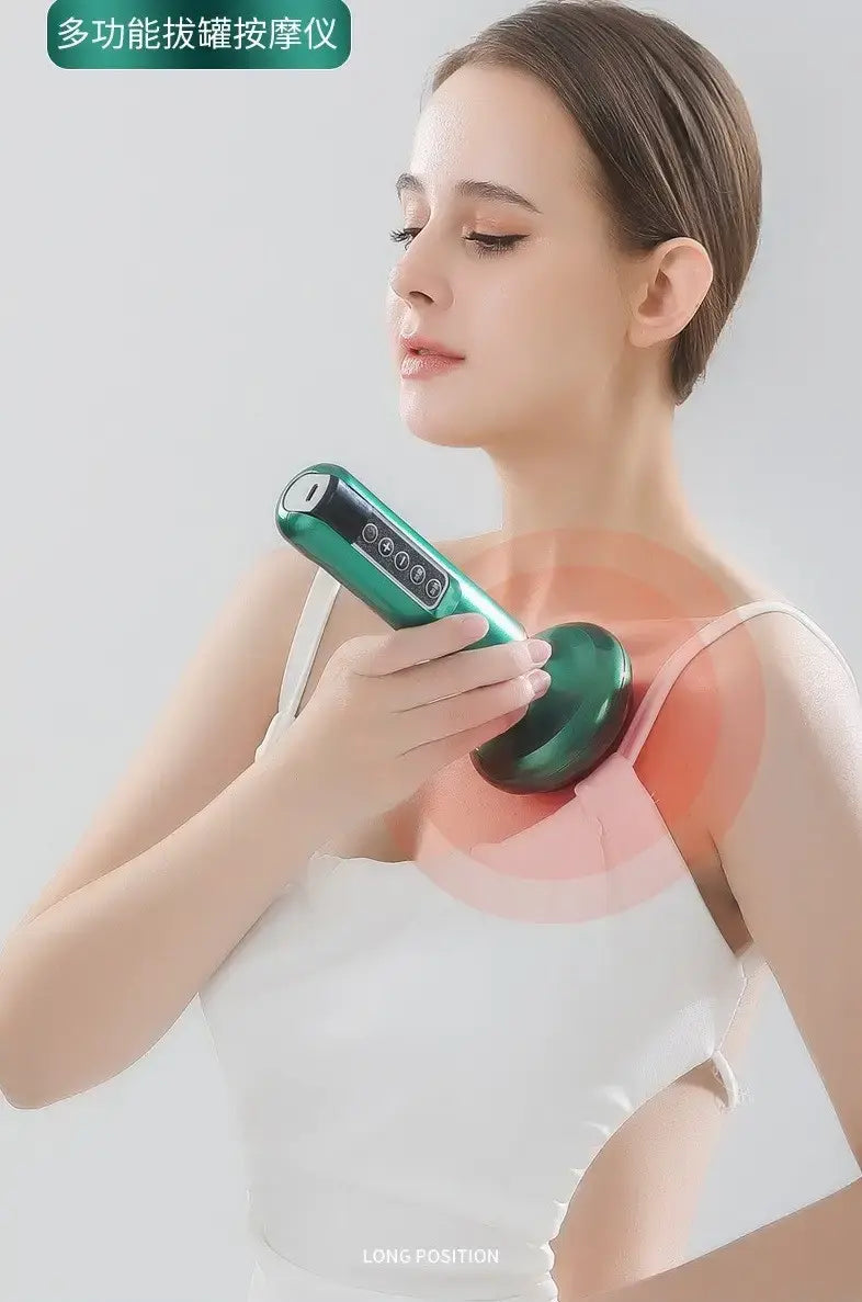 Вакуумный массажер для корректировки фигуры и антицеллюлитного массажа с подогревом