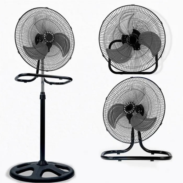 Вентилятор 3 в1 Wimpex 1807 Черно - Серебристый напольный настольный настенный охладитель с 3 скоростями
