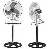 Вентилятор 3 в1 Wimpex 1807 Черно - Серебристый напольный настольный настенный охладитель с 3 скоростями