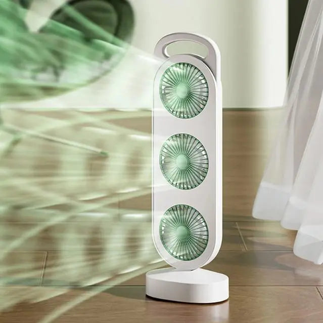 Вентилятор аккумуляторный, 1200мАч, от USB, S-31 / Мини вентилятор портативный / Настольный вентилятор