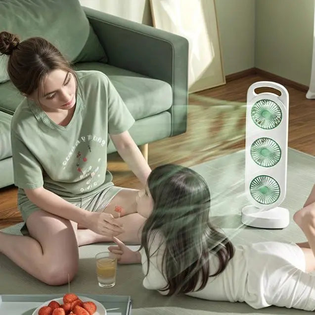 Вентилятор аккумуляторный, 1200мАч, от USB, S-31 / Мини вентилятор портативный / Настольный вентилятор