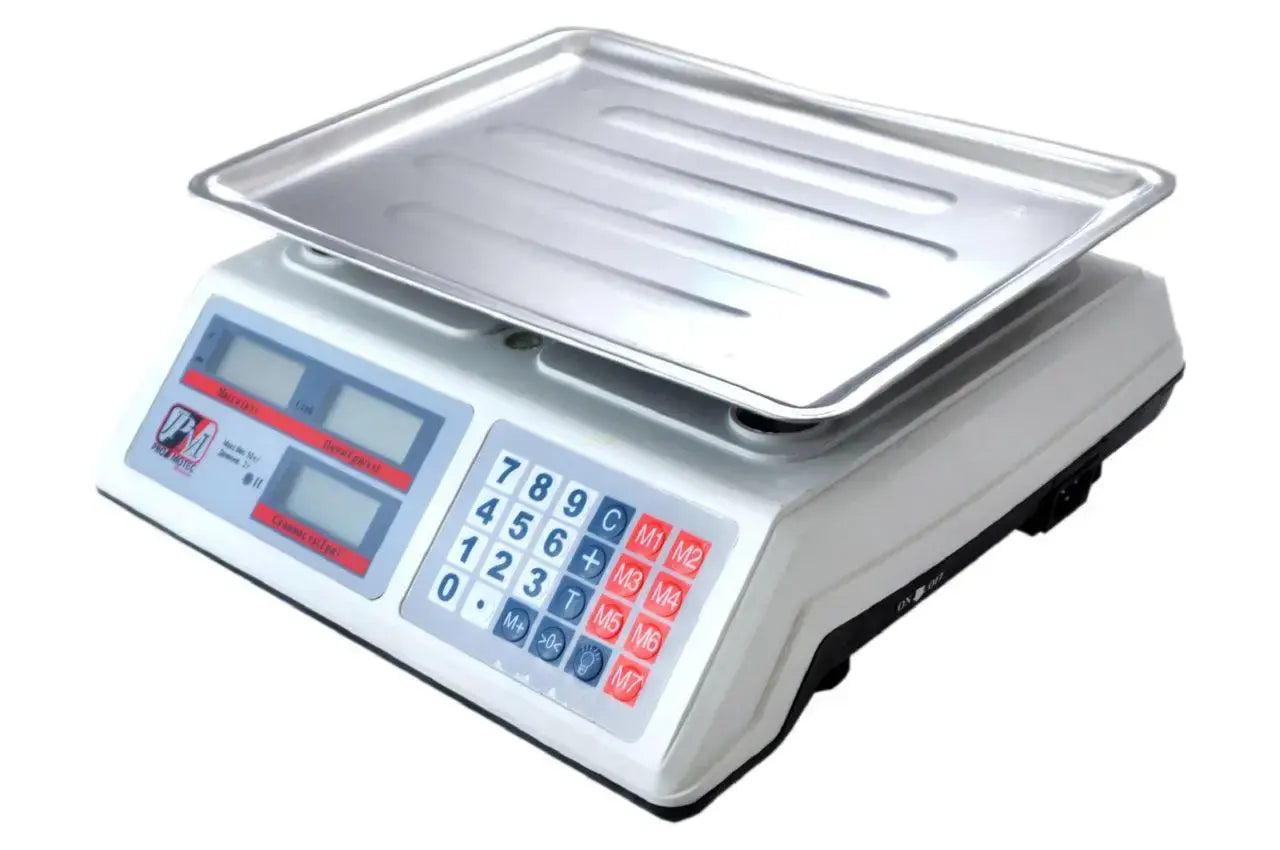 Весы торговые электронные со счетчиком цены на 50 кг. PM 5051 Promotec с аккумулятором 6 вт