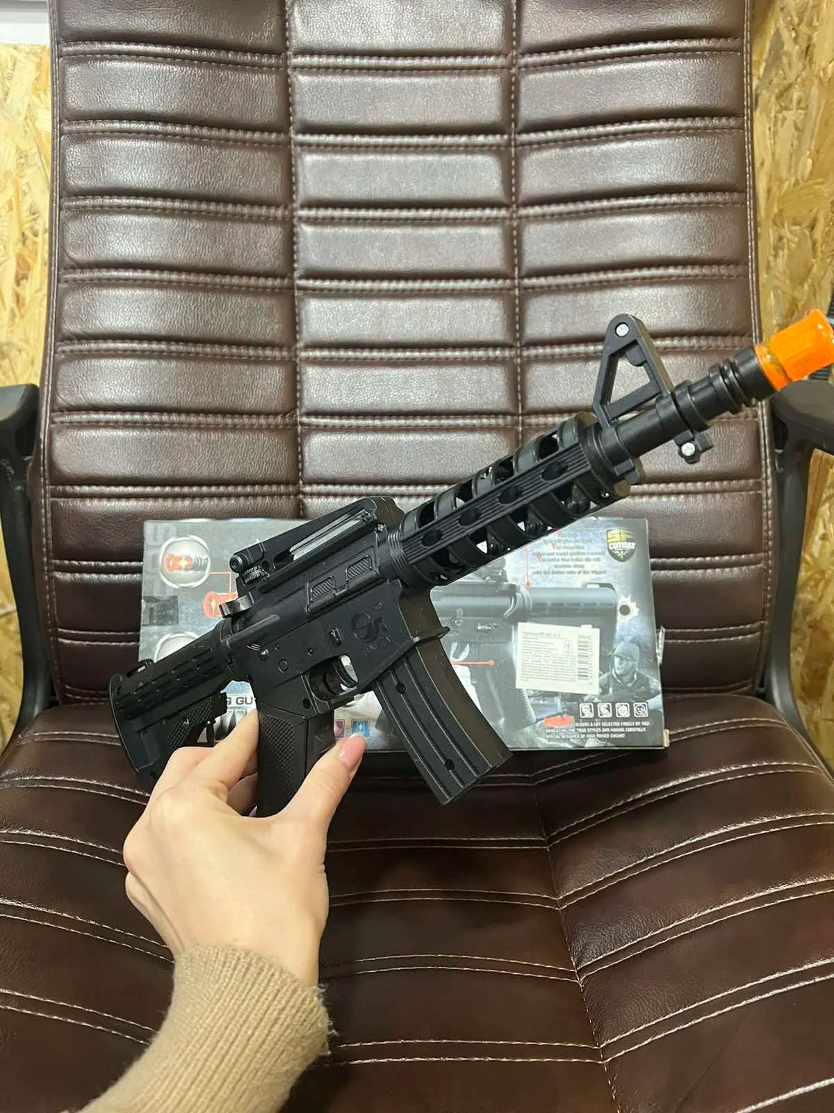 Игрушка автомат Ак-918 со световыми и звуковыми эффектами