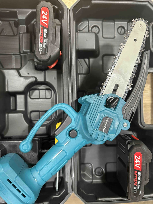 Мини пила  (24В, 5,0 Ач)  Веткорез компактная и лёгка цепная пила аккумуляторная