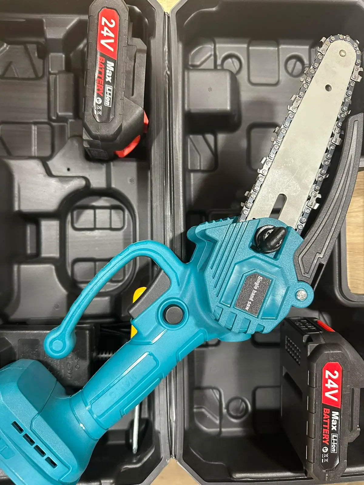 Мини пила  (24В, 5,0 Ач)  Веткорез компактная и лёгка цепная пила аккумуляторная