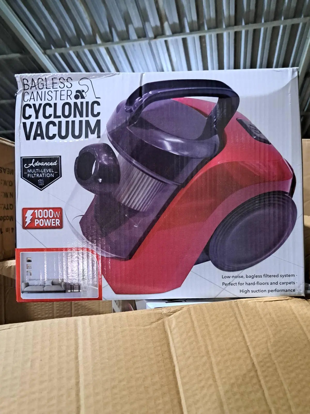 Пылесос cyclonic vacuum 1000w с колбою 2л