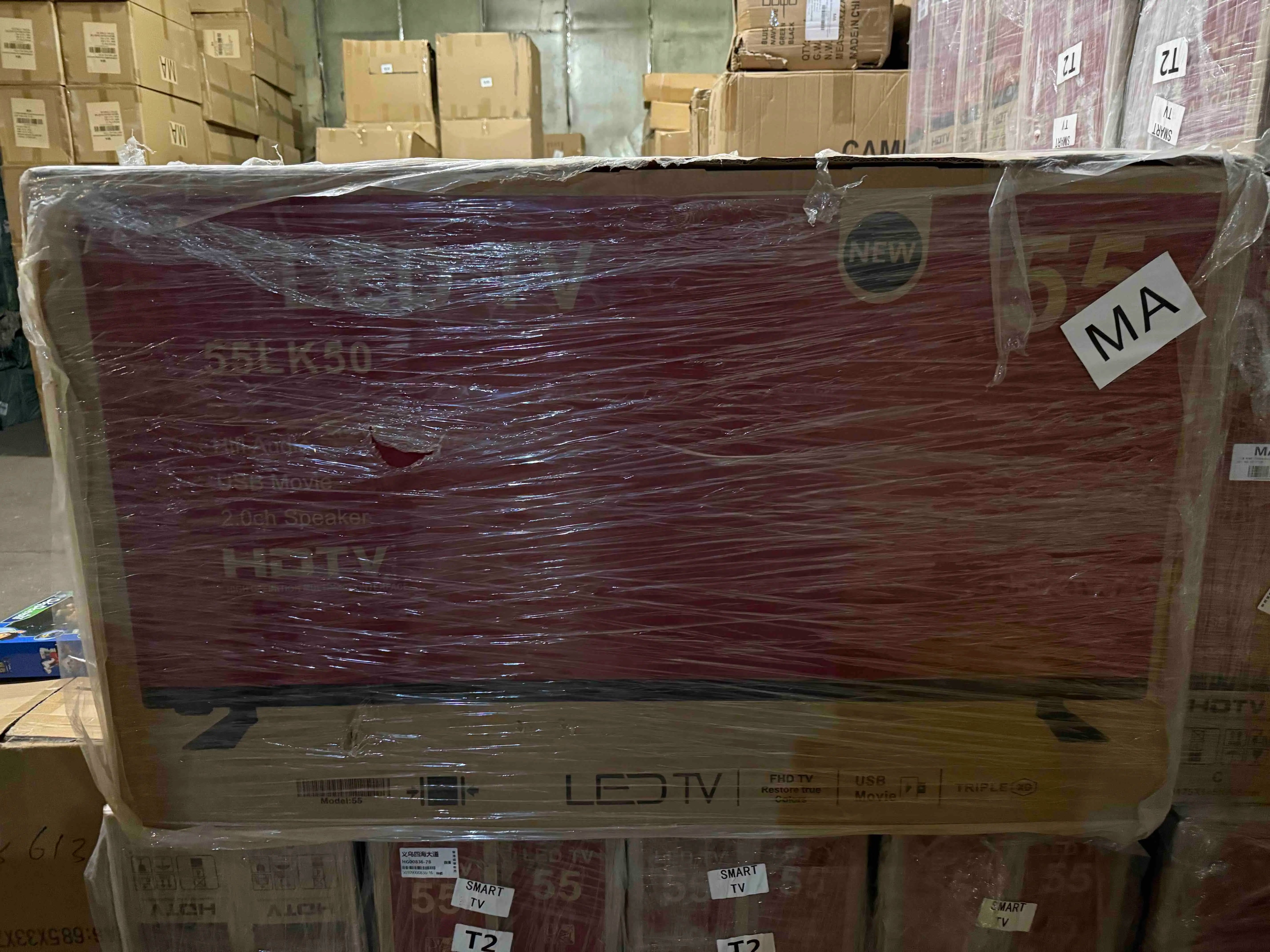 Телевизор Android TV 55" дюйма Android T2 FULL HD USB/HDMI wi-fi