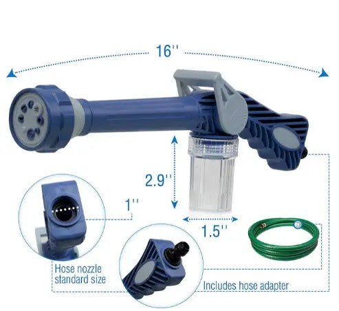 Водомет для мойки авто, поливa растений, распылитель EZ JET Water Cannon