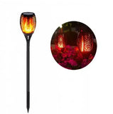 60см Водонепроницаемый садовый фонарь  на солнечной батарее уличный светодиодный светильник на солнечной батарее с эффектом пламени Solar...