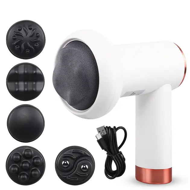 Вибромассажёр антицеллюлитный аккумуляторный массажер Deep Rolling W44