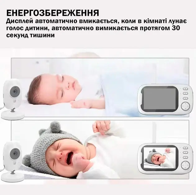 Видеоняня с дисплеем для мамы и детей для наблюдения камера и аудио связь ABM600