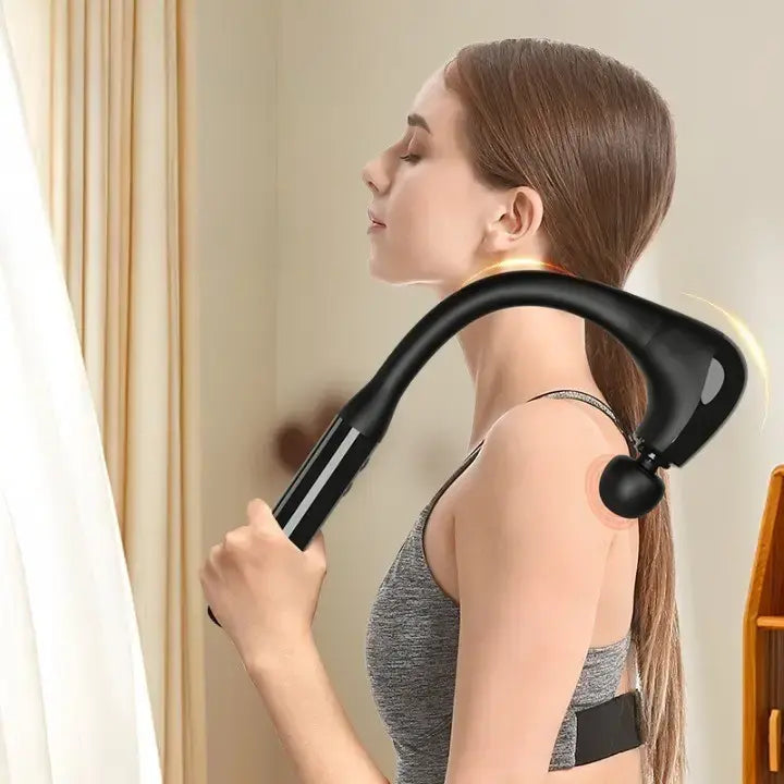 Выгнутый перкуссионный массажер для самостоятельного массажа тела и мышц JA-G4 ударный массажер