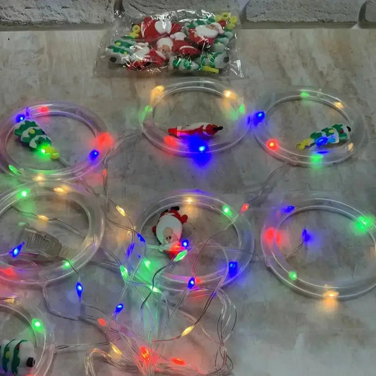 Xmas штора Кольца с фигурами 3m*70cm 110L M Мультицветная