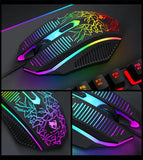 Игровой комплект клавиатура и мышь наушники коврик 4в1 Linmoni TF-400 Kit с RGB подсветкой для геймеров