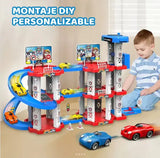 Игрушечный трек парковки Childrens Rail Car MH2004 Щенячий патруль 75 деталей 3 машинки