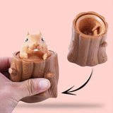 Игрушка антистресс Pop It Фуфлик - выпрыгивающая белка