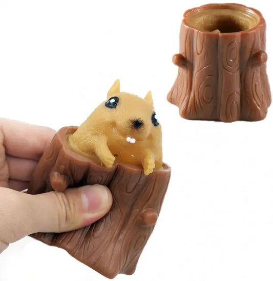 Игрушка антистресс Pop It Фуфлик - выпрыгивающая белка