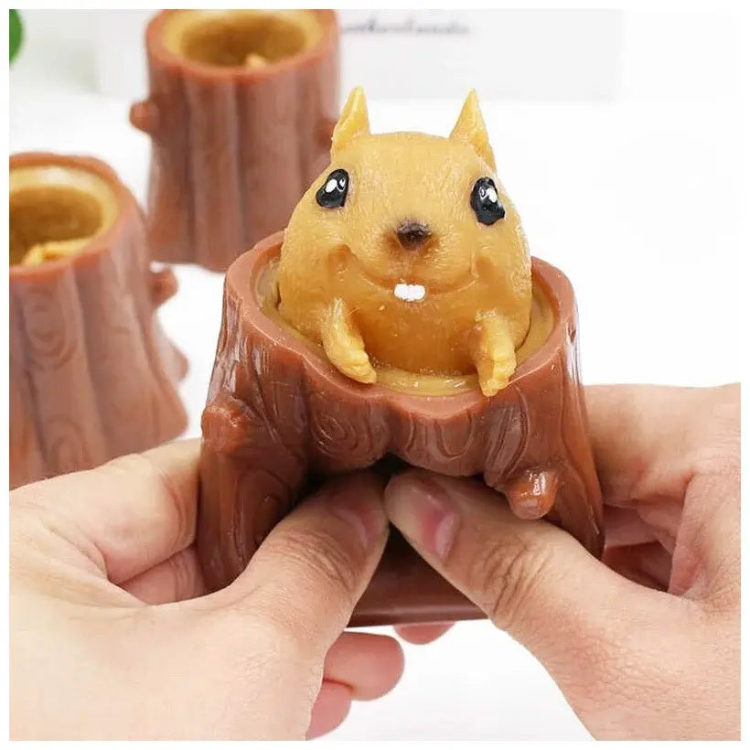 Игрушка антистресс Pop It Фуфлик - выпрыгивающая белка