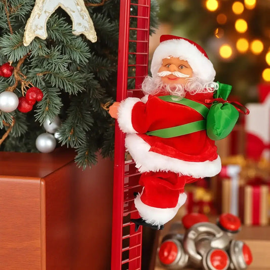 Игрушка Дед Мороз, на лестнице CX-5 музыкальная новогодняя игрушка