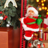 Игрушка Дед Мороз, на лестнице CX-5 музыкальная новогодняя игрушка