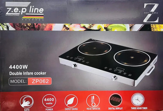 Инфракрасная двухконфорочная электроплита Zepline ZP-062