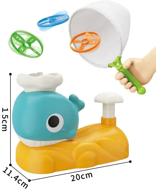 Интерактивная детская игрушка летающая тарелка фрисби Small Whale