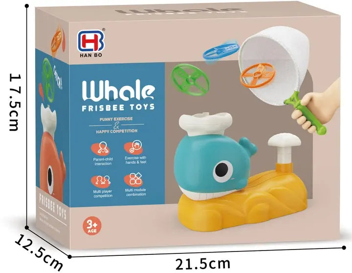 Интерактивная детская игрушка летающая тарелка фрисби Small Whale