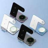 Зарядная станция 3 в 1, подставка для быстрого беспроводного зарядного устройства